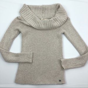 Hollister oat cowl neck sweater top